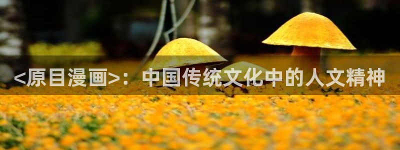 汗汗漫画首页登录免费入口：<原目漫画>：中国传统文化中的人文精神